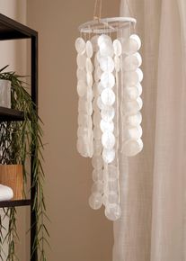 Windspiel mit Capizmuscheln in weiss, 80 cm, bonprix