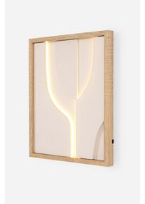 LED-Bild in beige, 54x44 cm, bonprix