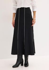 Stretch-Maxirock aus Bengalin in schwarz, Gr&ouml;sse 40, bonprix