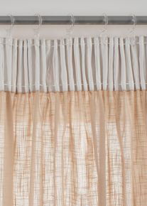 Vorhang aus reiner Bio-Baumwolle (1er Pack) in braun, 145x140 cm, 100% Baumwolle, bonprix