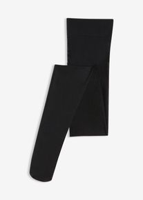 Collant transparent slip&eacute; avec ceinture confort 30D en noir, Taille 52/54 (XXL), bonprix