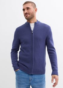Feinstrickjacke aus reiner Baumwolle in blau, Gr&ouml;sse 68/70 (4XL), 100% Baumwolle, bonprix