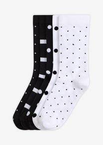 Socken mit Bio-Baumwolle (5er Pack) in schwarz, Gr&ouml;sse 35-38, bonprix