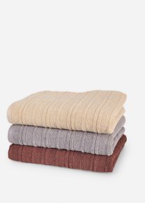 Serviette de toilette en marron30x50 cm, 100% coton, bonprix