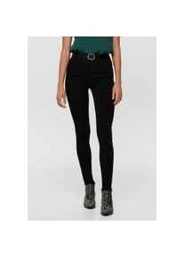 Only, Unisex, Only Skinny-fit-Jeans &raquo;ONLFOREVER BLACK LIFE HW SK SOO796C NOOS&laquo;, schwarz, M (38), L&auml;nge 32, Skinny-Fit Jeans mit hoher Taille formt 