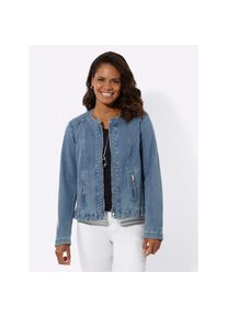 Casual Looks, Unisex, Jackenblazer &raquo;Jeansblazer&laquo;, blau, bleached, 44, mit 96% Baumwolle