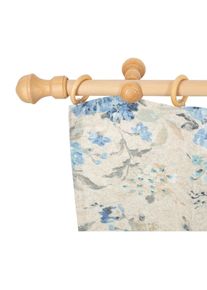 SN DECO GROUP, SN DECO GROUP Gardinenstange &raquo;Ares&laquo; 1 l&auml;ufig-l&auml;ufig Fixmass 28 mm, Holz, verschiedene L&auml;ngen und Farben, Komplettset, naturfarben, 