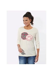 Classic Basics, Unisex, 3/4-Arm-Shirt &raquo;3/4-Arm-Shirt&laquo; 1 Stk., ecru, pink, 56, reine Baumwolle