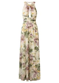 Kraimod Abendkleid Damen, gelb / gr&uuml;n / lila / naturwei&szlig;, Gr&ouml;&szlig;e 40