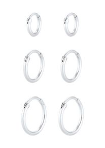 Elli Ohrringe 'Creolen' Damen Gr&ouml;&szlig;e One Size silber