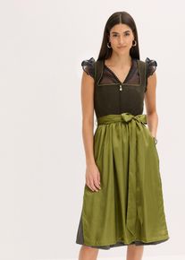 Dirndl und Sch&uuml;rze (2-tlg.Set) in gr&uuml;n, Gr&ouml;sse 42, bonprix