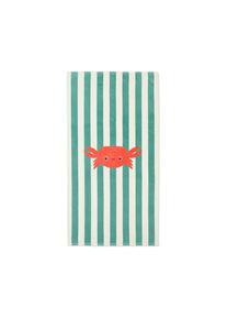 Tchibo - Drap de bain avec motif crabe - orange/blanc