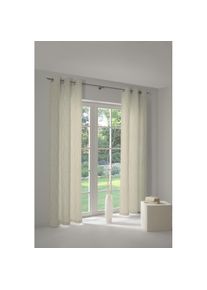WIRTH, Vorhang &raquo;Sepino&laquo; &Ouml;sen 1 Stk. tlg., beige, Jacquard, Obermaterial: 75% Polyester, 25% Baumwolle