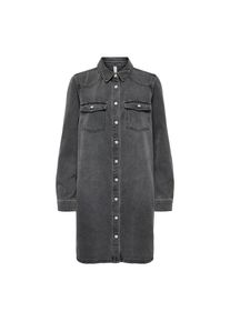 Only, Unisex, Only Jeanskleid &raquo;ONLLISA L/S DNM DRESS GUA NOOS&laquo; Brusttaschen, washed schwarz, XS, N-Gr, Kurzes Denimkleid von Only