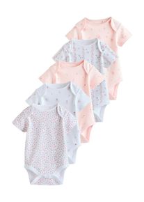 next, Gar&ccedil;ons Barboteuse / body, vert / rose pastel / blanc