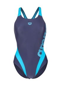 arena, Femmes Maillot de bain 'Stripeflow', bleu marine / aqua