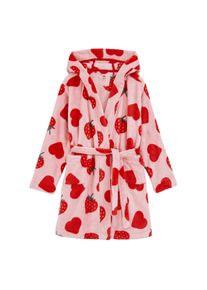 WE Fashion Bademantel M&auml;dchen Gr&ouml;&szlig;e 134/140 t&uuml;rkis / altrosa / kirschrot