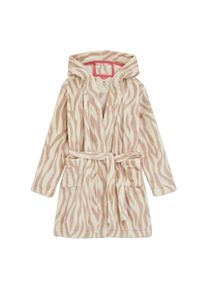 WE Fashion Bademantel M&auml;dchen Gr&ouml;&szlig;e 110/116 beige / wei&szlig;