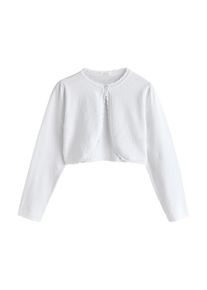 next Strickjacke M&auml;dchen Gr&ouml;&szlig;e 166 wei&szlig;