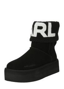 K by KARL LAGERFELD Karl Lagerfeld, Femmes Boots 'THERMO', noir / blanc
