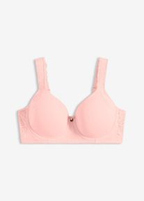 Schalen-BH mit gepolsterten Tr&auml;gern in rosa, Gr&ouml;sse 100E, bonprix