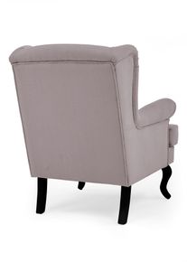 Fauteuil &agrave; oreilles en gris95x76 cm, bonprix