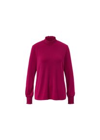 Tchibo - Blouse imprim&eacute;e &agrave; col montant - taille: XL - rouge/imprim&eacute;