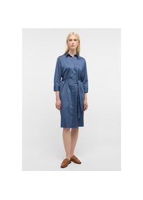 Eterna, Unisex, Blusenkleid &raquo;LOOSE FIT&laquo;, indigo, 36, Normalgr&ouml;ssen, Hemd-Kragen