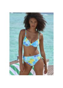Sunseeker, Unisex, B&uuml;gel-Bikini-Top &raquo;Butterfly&laquo; mit Schmetterling-Design, blau, gr&uuml;n, 38, Cup E, Jedes Teil ein Unikat