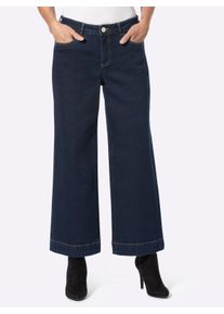 WITT Damen Culotte mit Schmuckknopf vorne, dark blue, Gr&ouml;&szlig;e 22, 98% Baumwolle, 2% Elasthan