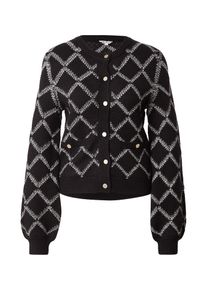 Object, Femmes Cardigan 'OBJPILUNA', noir / blanc