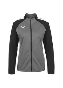 Puma Jacke 'TeamLiga' Damen, anthrazit / silbergrau / wei&szlig;, Gr&ouml;&szlig;e XS
