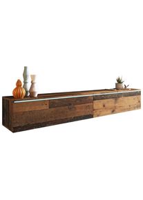 P & B Lowboard , Alteiche , Holzwerkstoff , kaltweiss , 180x30x33 cm , Fsc, Made in EU , stehend, h&auml;ngend, Beleuchtung, in verschiedenen Holzdekoren erh&auml;ltlich , Wohnzimmer, TV M&ouml;bel, Lowboards, Lowboards stehend