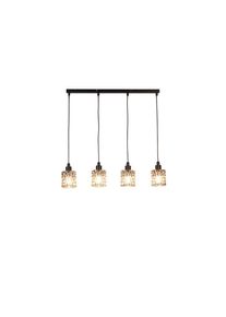 Novel H&auml;ngeleuchte , Graubraun , Metall, Glas , Kreise , rund , 11x112x90 cm , RoHS, ISO 9001, Bsci, CE , Lampen & Leuchten, Innenbeleuchtung, H&auml;ngelampen