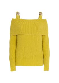 Influencer Pullover Damen Gr&ouml;&szlig;e M gelb