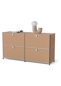 Tchibo - Metall-Sideboard &raquo;Cn3&laquo; mit 4 Klappenf&auml;chern - 152x40x82,5cm - braun - Stahl / Aluminium / Kunststoff