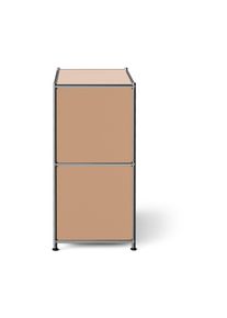 Tchibo - Niedrige Metall-Kommode &raquo;Cn3&laquo; mit Klappenf&auml;chern - 77x40x82,5cm - braun - Stahl / Aluminium / Kunststoff