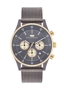 Rhodenwald & S&ouml;hne Rhodenwald & S&ouml;hne, Hommes Montre &agrave; affichage analogique, bleu / jaune d'or