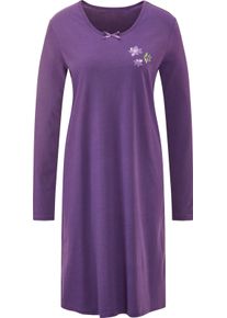 w&auml;schepur Damen Sleepshirts mit Blumen-Motiven ros&eacute;-lila-bedruckt + lila