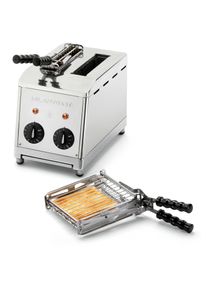Milantoast Klassischer Sandwichtoaster mit Zangen Edelstahl CH Stecker
