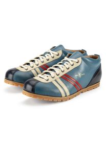 Zeha Lederschuh Liga Profilsohle Azur-Blau 37