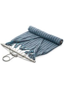 CHICO H&auml;ngematten Doppelh&auml;ngematte Baumwolle Grau-T&uuml;rkis