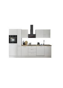 K&uuml;chenblock mit E-Ger&auml;ten CORNWALL (Zeile-Backofen-Geschirrsp&uuml;ler-K&uuml;hlschrank-Apotheker) II