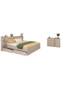 Parisot Chambre &agrave; coucher 2 &eacute;l&eacute;ments MIAMI 26