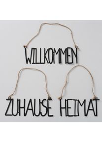 Boltze Schild Schriftzug WILLKOMMEN