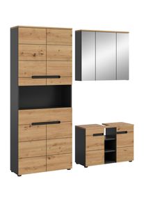 Salle de bains combin&eacute;e 3 &eacute;l&eacute;ments GOBA