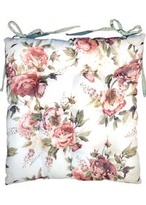 Galette de chaise VINTAGE ROSE