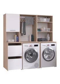 Parisot Ensemble de meubles pour machine &agrave; laver LAUNDRY 4