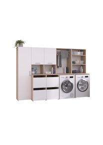 Parisot Ensemble de meubles pour machine &agrave; laver LAUNDRY 1