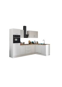 K&uuml;chenblock mit E-Ger&auml;ten CORNWALL (Ecke-Backofen-Geschirrsp&uuml;ler-K&uuml;hlschrank) II